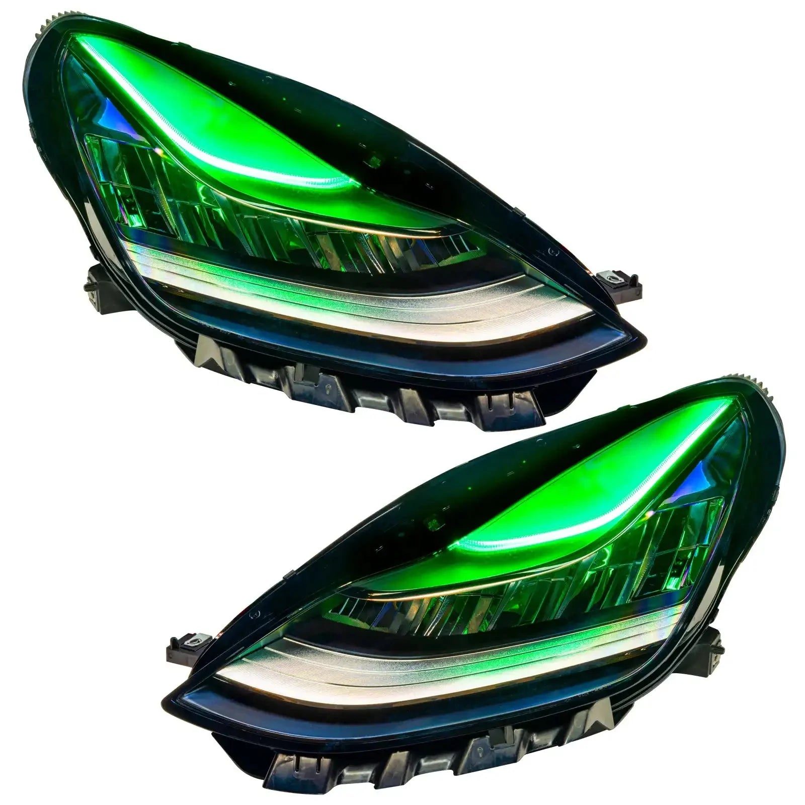 2017–20 Tesla Model 3 Headlights ColorSHIFT DRL Upgrade by ORACLE Lighting