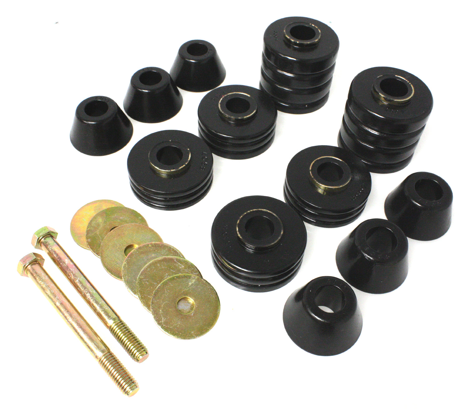 Body Cab Mount Set; Black; Performance Polyurethane; by Energy Suspension