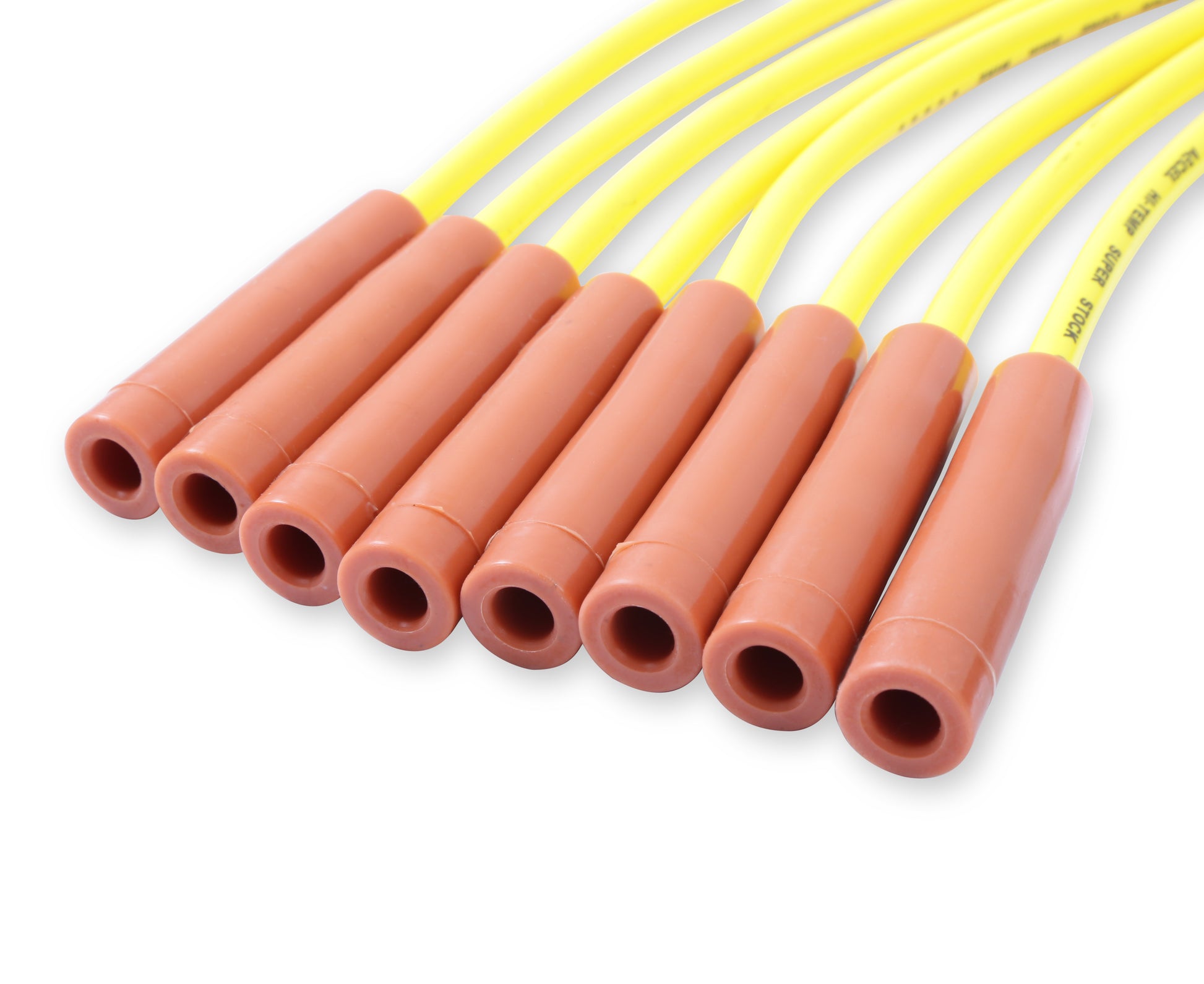 ACCEL 4038, Spark Plug Wires, Super Stock, Spiral Core, 8mm, Yellow, Set by ACCEL