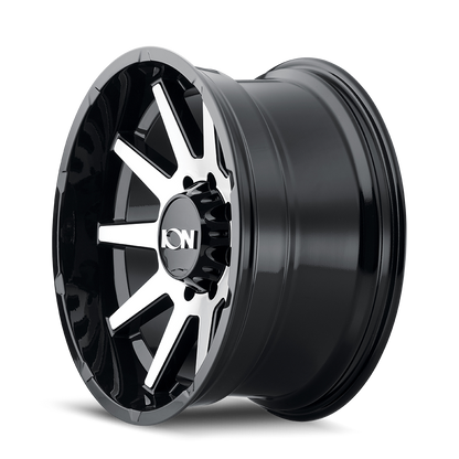 ION 143 GLOSS BLACK MACHINED 20X10 8-165.1 -19MM 125.2MM by Ion Alloy