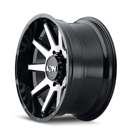 ION 143 GLOSS BLACK MACHINED 20X10 8-165.1 -19MM 125.2MM by Ion Alloy