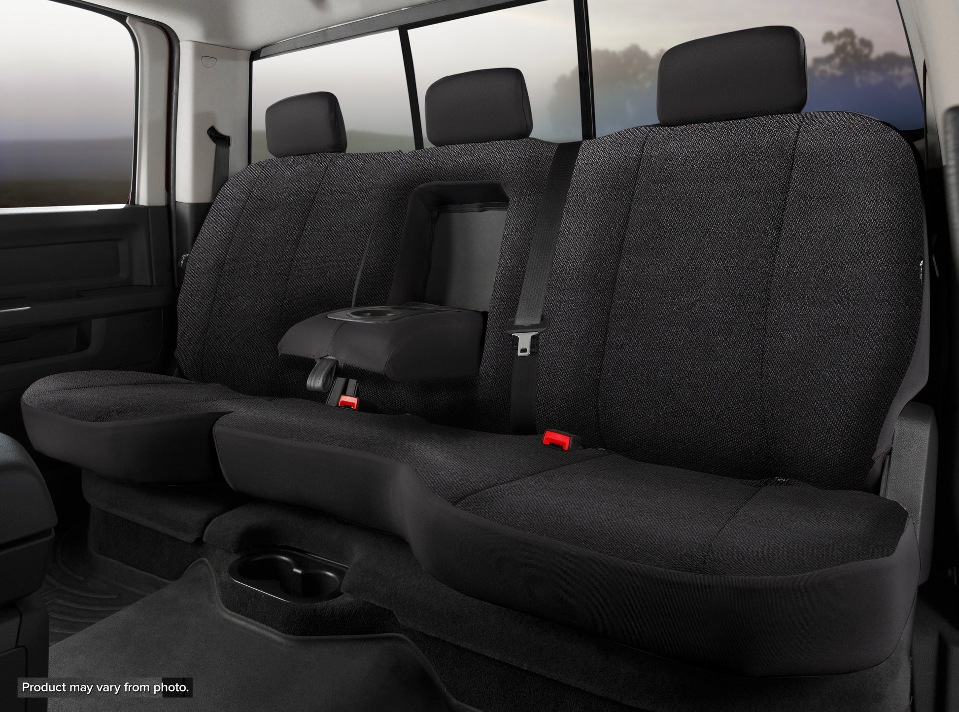 TR40 Series - Wrangler Saddleblanket Custom Fit Rear Seat Cover - Solid Black by FIA