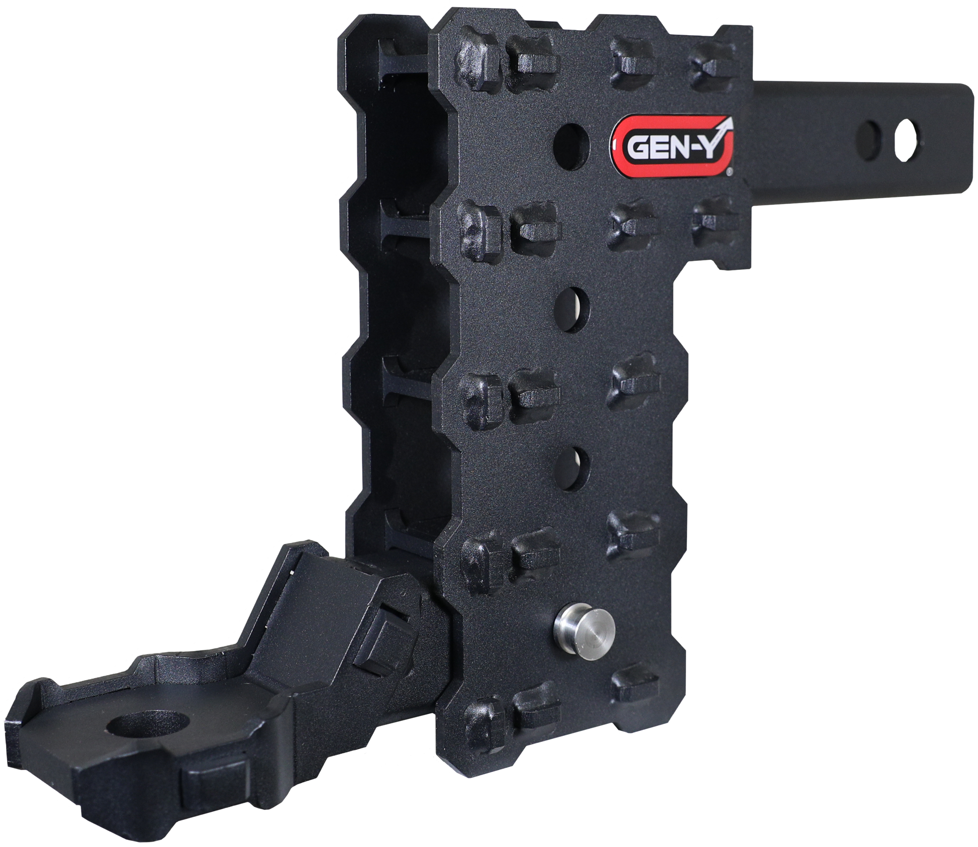 PHANTOM-X 2" Hollow Shank 7" Drop .7K TW 7K Hitch & GH-13051X Platinum Ball by GEN-Y Hitch