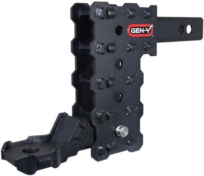 PHANTOM-X 2" Hollow Shank 7" Drop .7K TW 7K Hitch & GH-13051X Platinum Ball by GEN-Y Hitch
