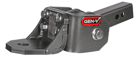 GLYDER TORSION-FLEX 2" Shank 2" drop .4K-.7K TW 7K Hitch & Ball 1" Dia Hole by GEN-Y Hitch