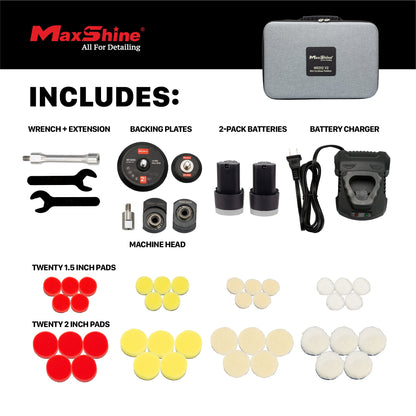 Cordless Dual Action Polisher | M0312 V2 - Cordless Hybrid Rotary & DA by MaxshineUSA