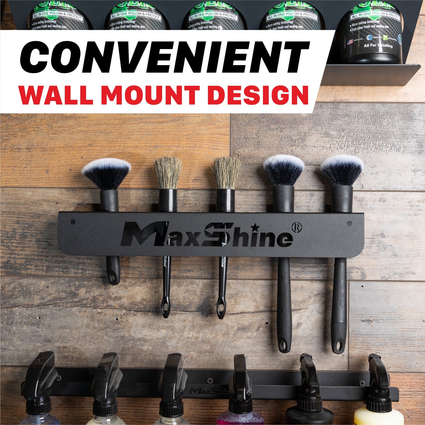 Car Detailing Brush Holder by MaxshineUSA