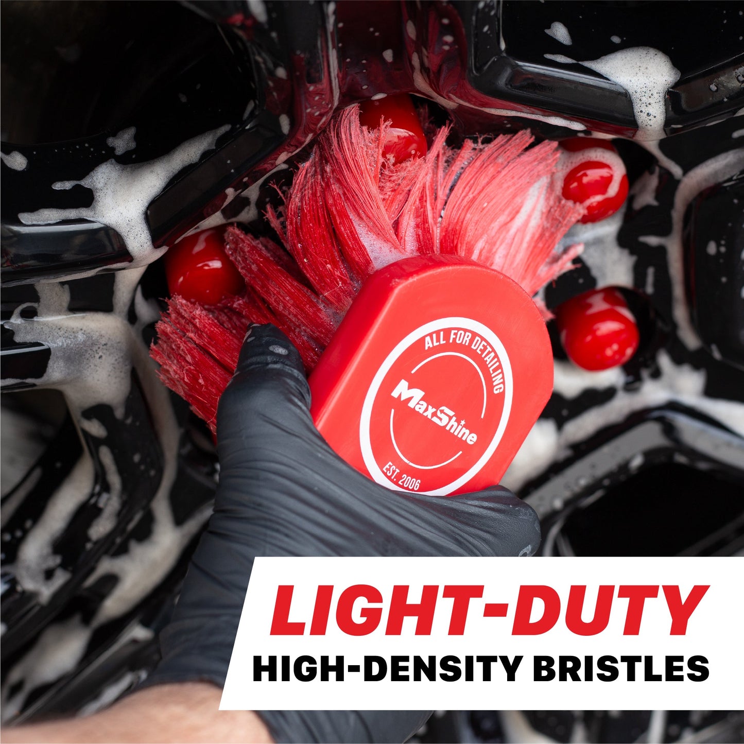 Car Wheel Brush | Exterior Surface and Wheel Cleaning Brush by MaxshineUSA