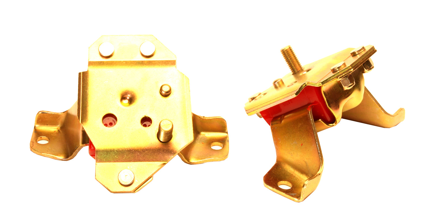 Motor Mount Set; Red; Pair; Performance Polyurethane; by Energy Suspension