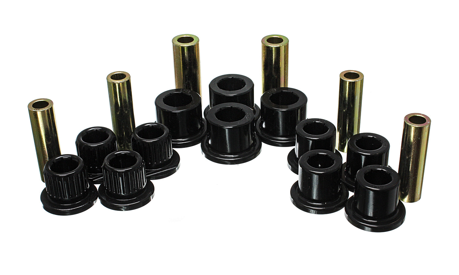 Leaf Spring Bushing Set; Black; Rear; Performance Polyurethane; by Energy Suspension