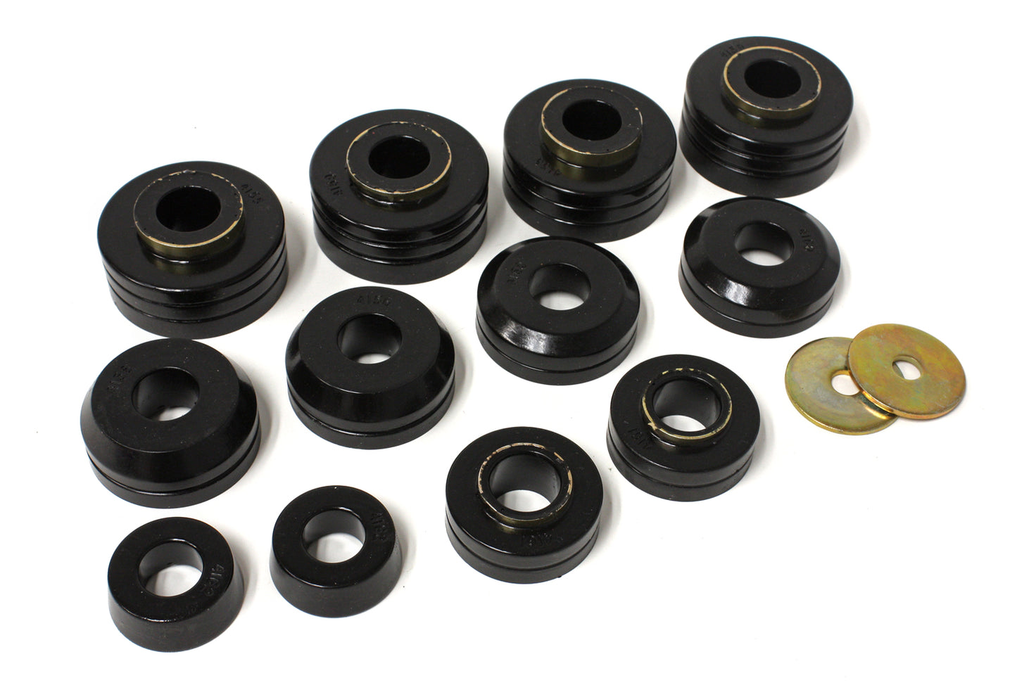 Body Cab Mount Set; Black; Performance Polyurethane; by Energy Suspension