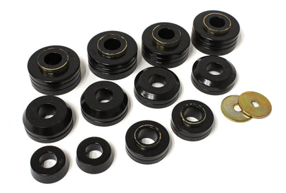 Body Cab Mount Set; Black; Performance Polyurethane; by Energy Suspension
