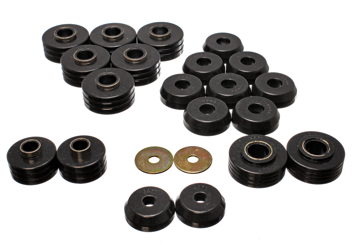 Body Cab Mount Set; Black; Performance Polyurethane; by Energy Suspension