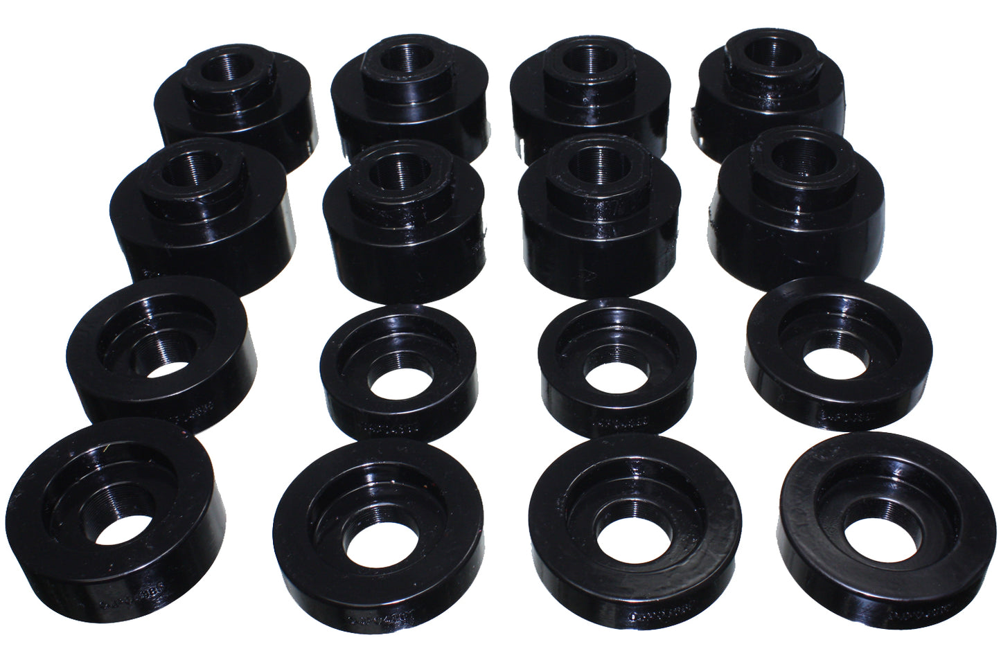 Body Mount Set; Black; Performance Polyurethane; by Energy Suspension