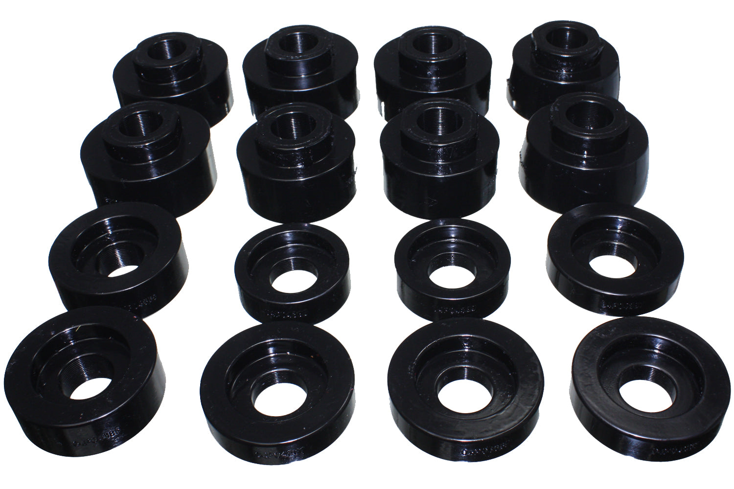 Body Mount Set; Black; Performance Polyurethane; by Energy Suspension