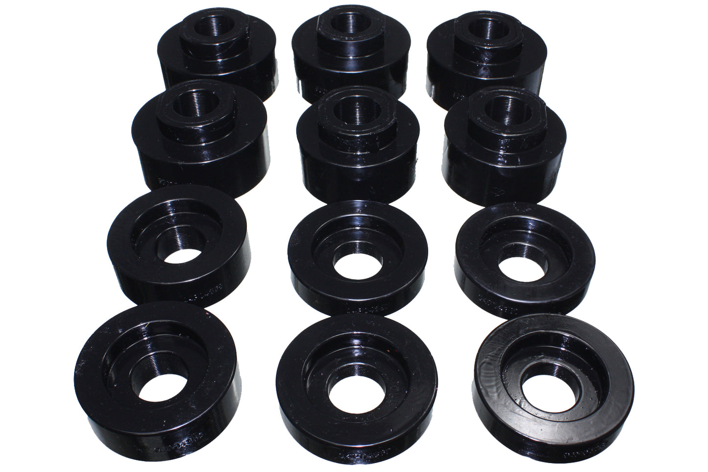 Body Mount Set; Black; Performance Polyurethane; by Energy Suspension