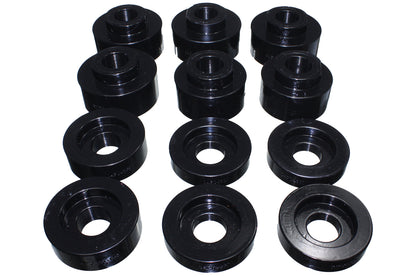 Body Mount Set; Black; Performance Polyurethane; by Energy Suspension