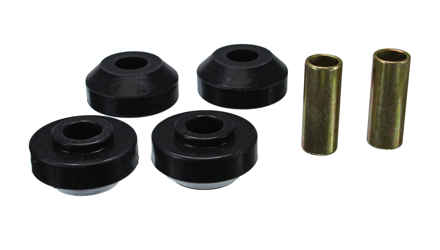 Strut Rod Bushing Set; Black; Front; Performance Polyurethane; by Energy Suspension