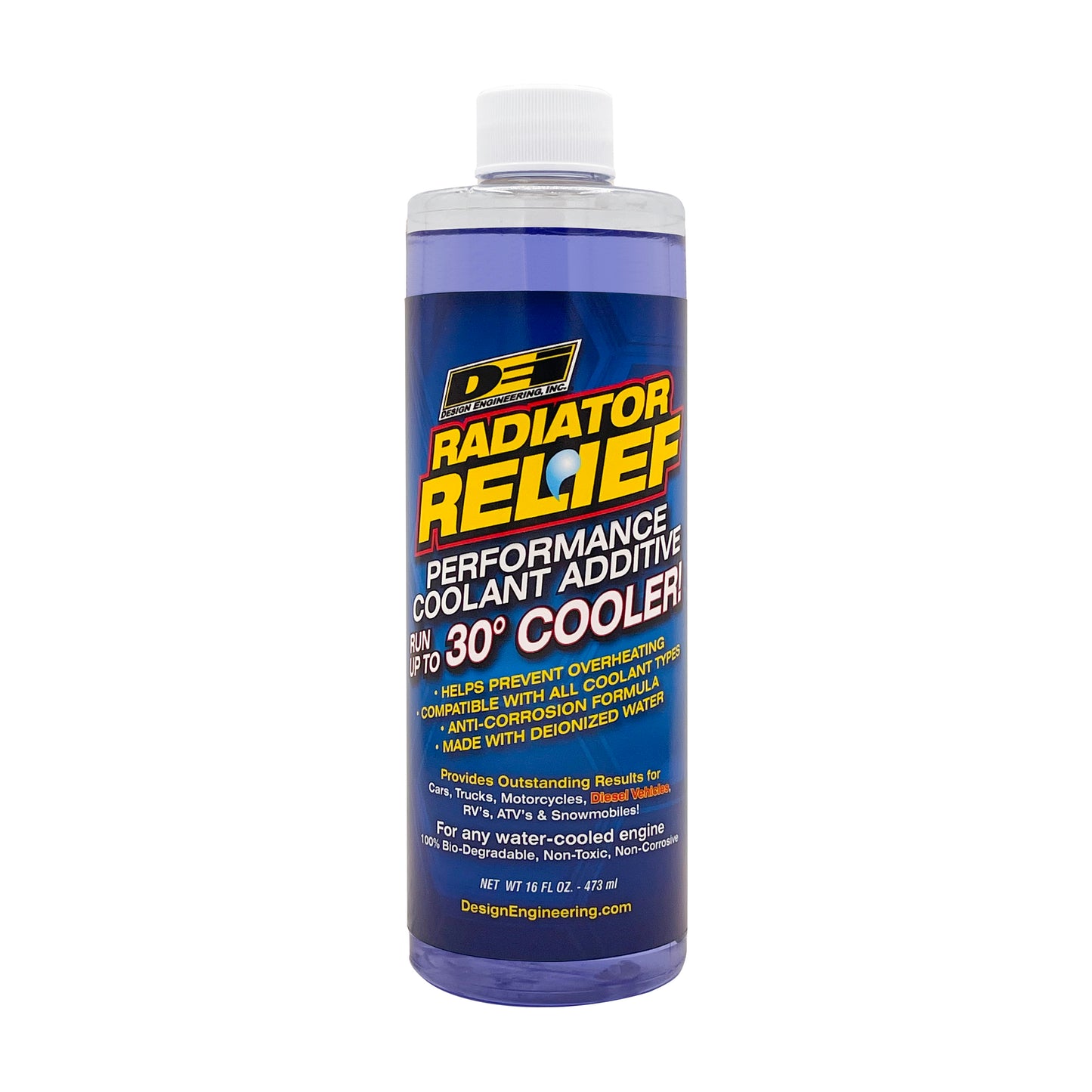 One 16 oz bottle of Radiator Relief. by Design Engineering