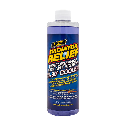 One 16 oz bottle of Radiator Relief. by Design Engineering