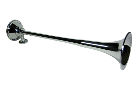 23.75" Chrome plated roof mount round truck horn (no solenoid included). by Kleinn Automotive Accessories