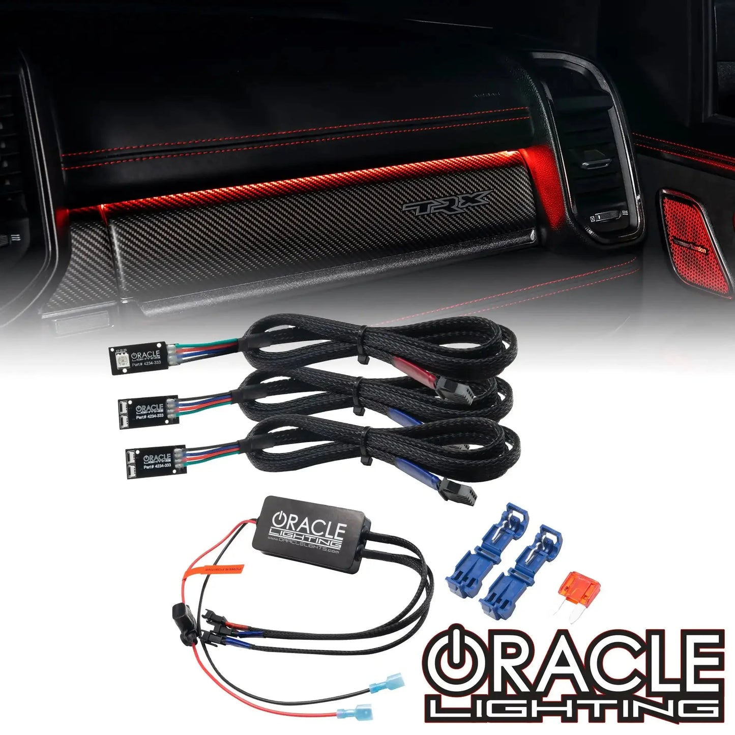 ORACLE Lighting 2019-2024 RAM Dash Interior Ambient Lighting ColorSHIFT RGB Conversion Kit by ORACLE Lighting