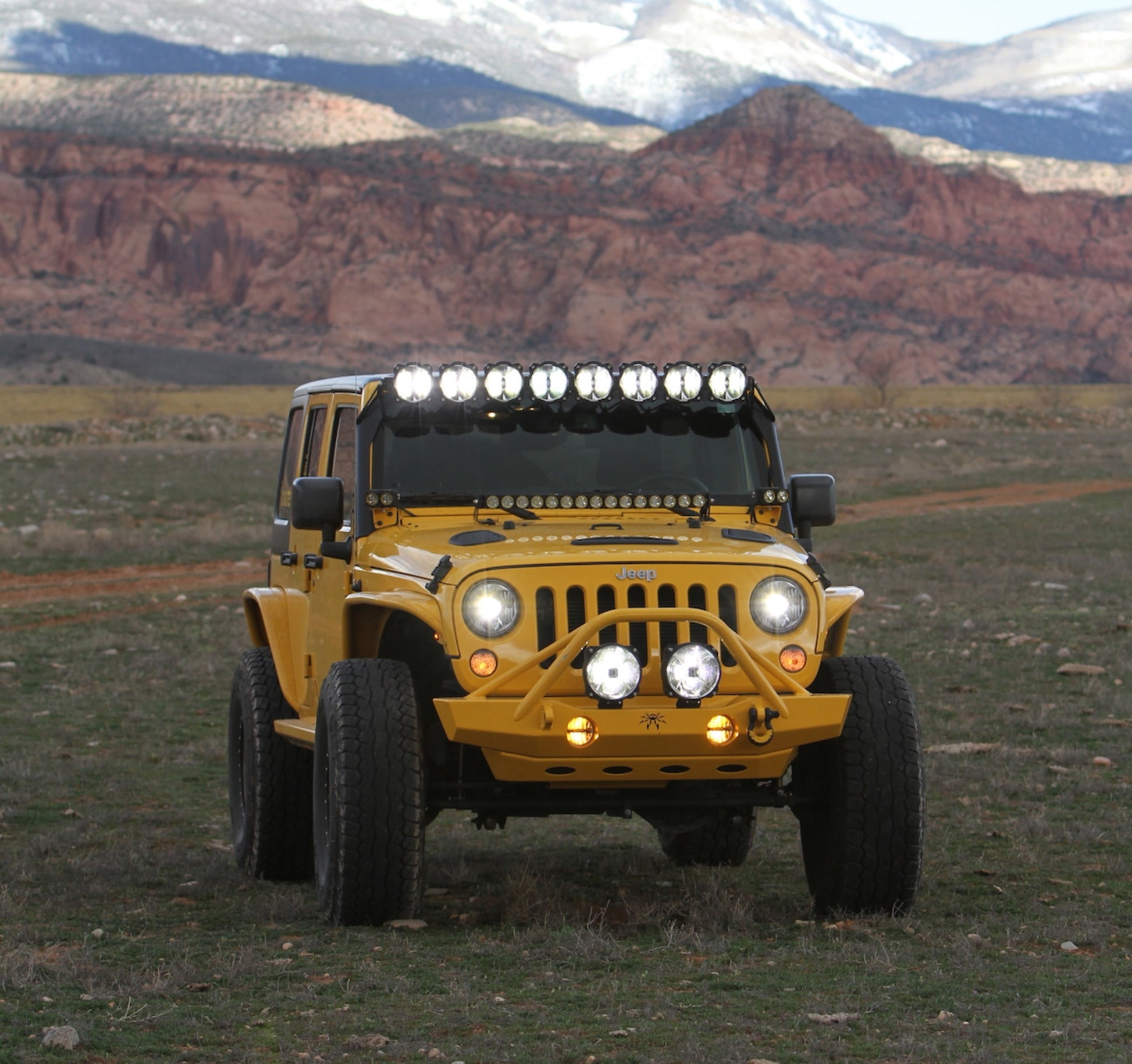 KC Headlights Gravity LED 7in 2-Light 2007-2018 Jeep Wrangler JK by KC HiLiTES