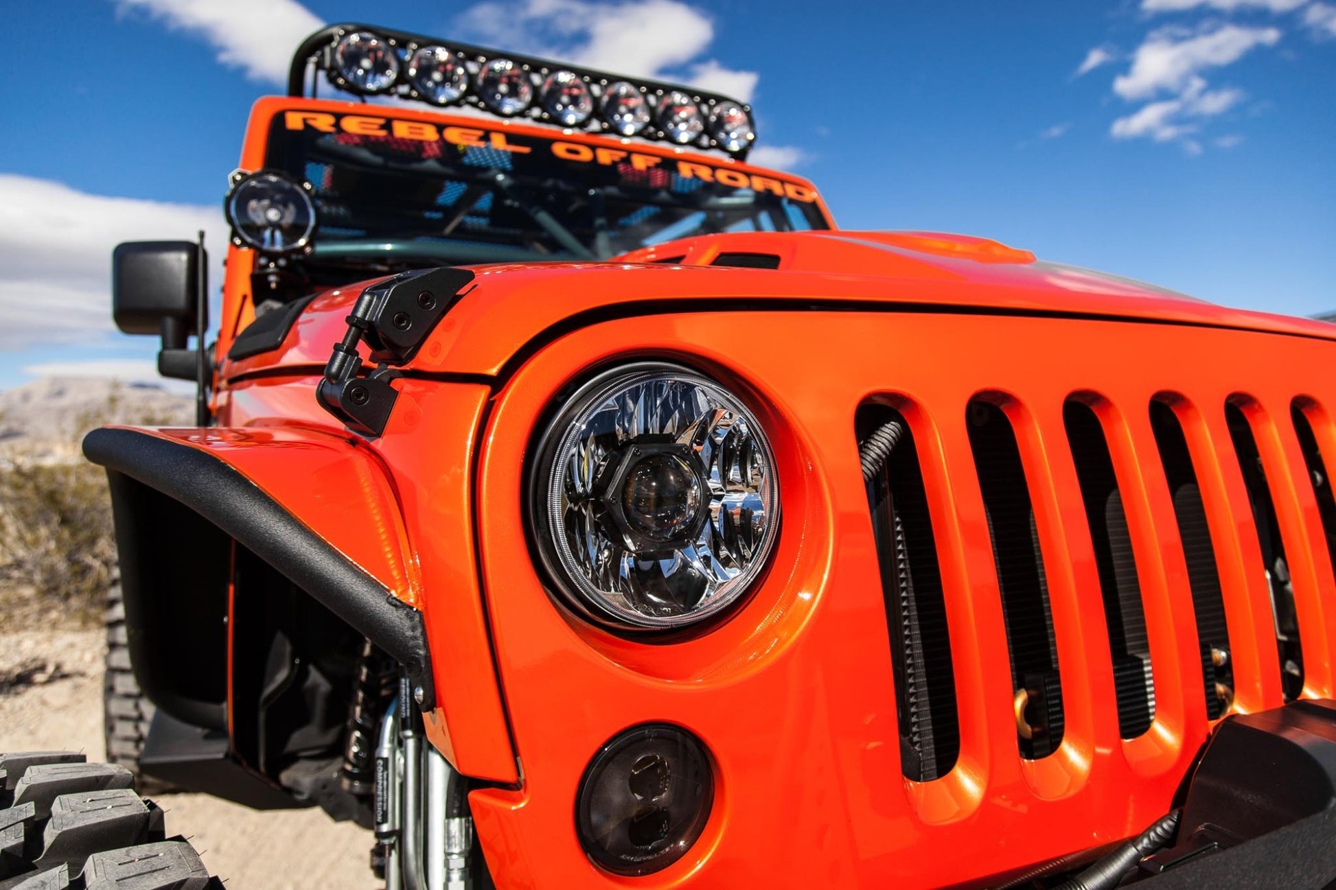 KC Headlights Gravity LED 7in 2-Light 2007-2018 Jeep Wrangler JK by KC HiLiTES