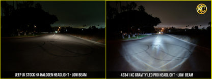 KC Headlights Gravity LED 7in 2-Light 2007-2018 Jeep Wrangler JK by KC HiLiTES