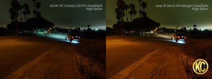 KC Headlights Gravity LED 7in 2-Light 2007-2018 Jeep Wrangler JK by KC HiLiTES