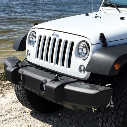 KC Headlights Gravity LED 7in 2-Light 2007-2018 Jeep Wrangler JK by KC HiLiTES