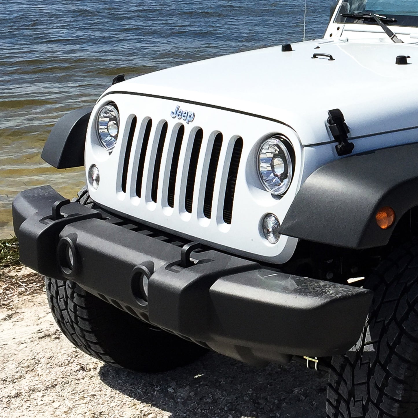 KC Headlights Gravity LED 7in 2-Light 2007-2018 Jeep Wrangler JK by KC HiLiTES