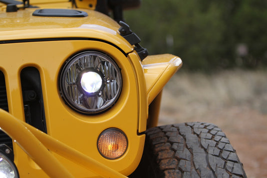 KC Headlights Gravity LED 7in 2-Light 2007-2018 Jeep Wrangler JK by KC HiLiTES