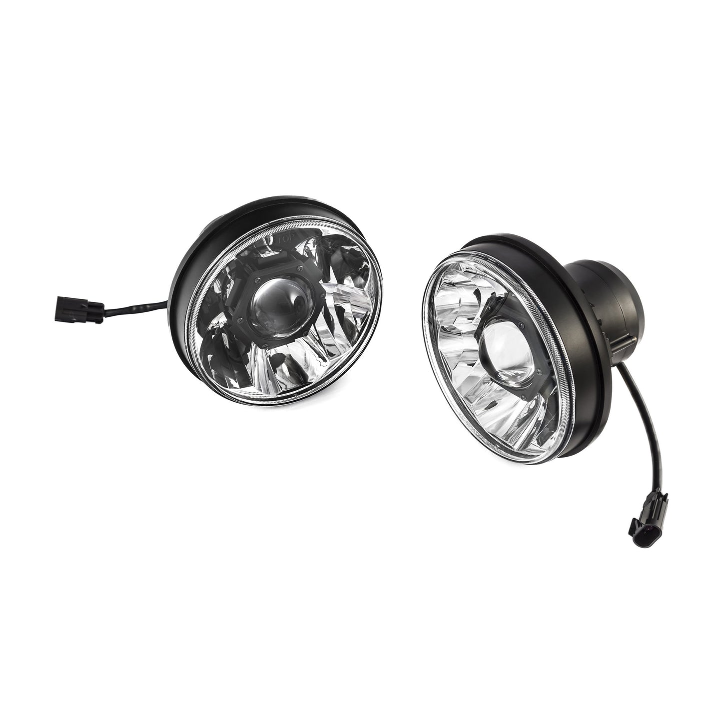 KC Headlights Gravity LED 7in 2-Light 2018-2024 Jeep Wrangler JL Gladiator JT by KC HiLiTES