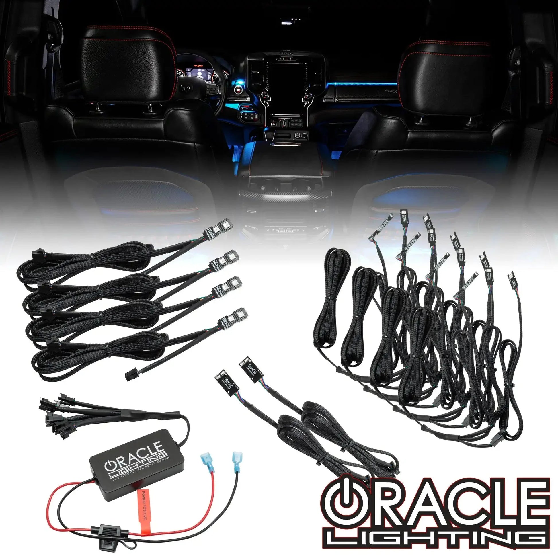 ORACLE Lighting 2019-2024 RAM Complete Interior Ambient Lighting ColorSHIFT RGB Conversion Kit by ORACLE Lighting