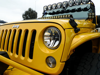 KC Headlights Gravity LED 7in 2-Light 2007-2018 Jeep Wrangler JK by KC HiLiTES
