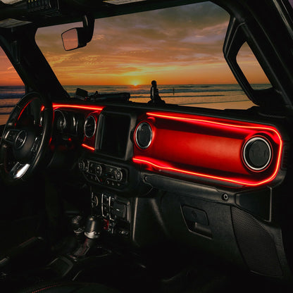 2018-2023 Jeep Wrangler JL/Gladiator JT Dynamic ColorSHIFT LED Interior Dash Board Kit by ORACLE Lighting
