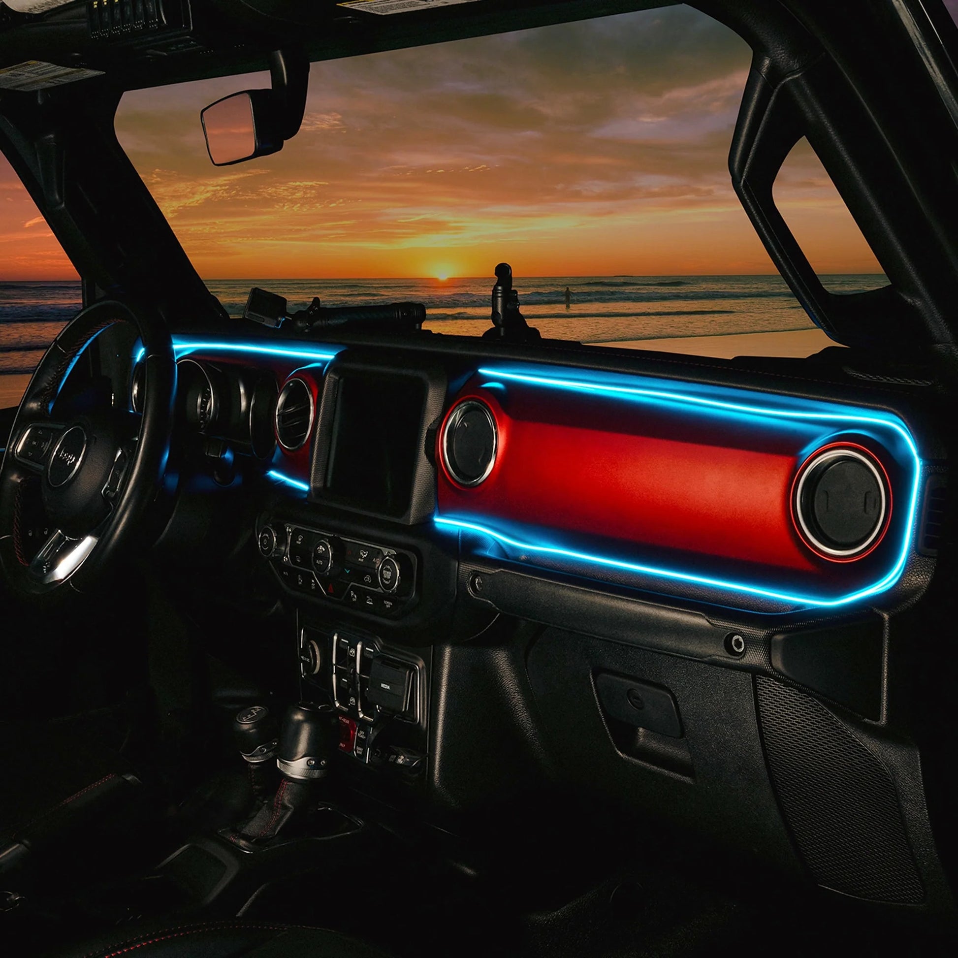 2018-2023 Jeep Wrangler JL/Gladiator JT Dynamic ColorSHIFT LED Interior Dash Board Kit by ORACLE Lighting