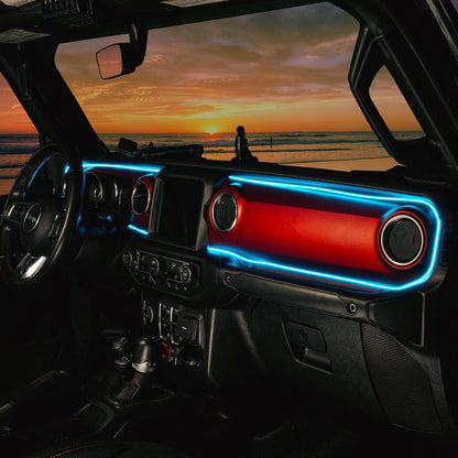 2018-2023 Jeep Wrangler JL/Gladiator JT Dynamic ColorSHIFT LED Interior Dash Board Kit by ORACLE Lighting
