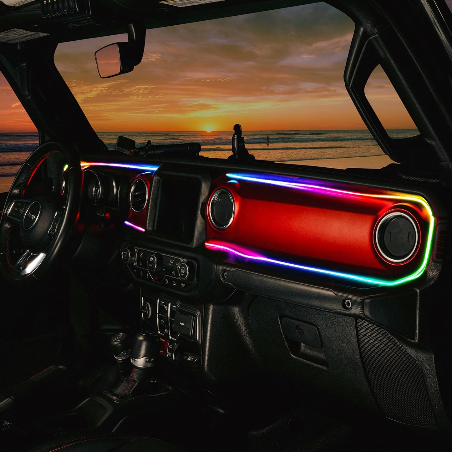 2018-2023 Jeep Wrangler JL/Gladiator JT Dynamic ColorSHIFT LED Interior Dash Board Kit by ORACLE Lighting