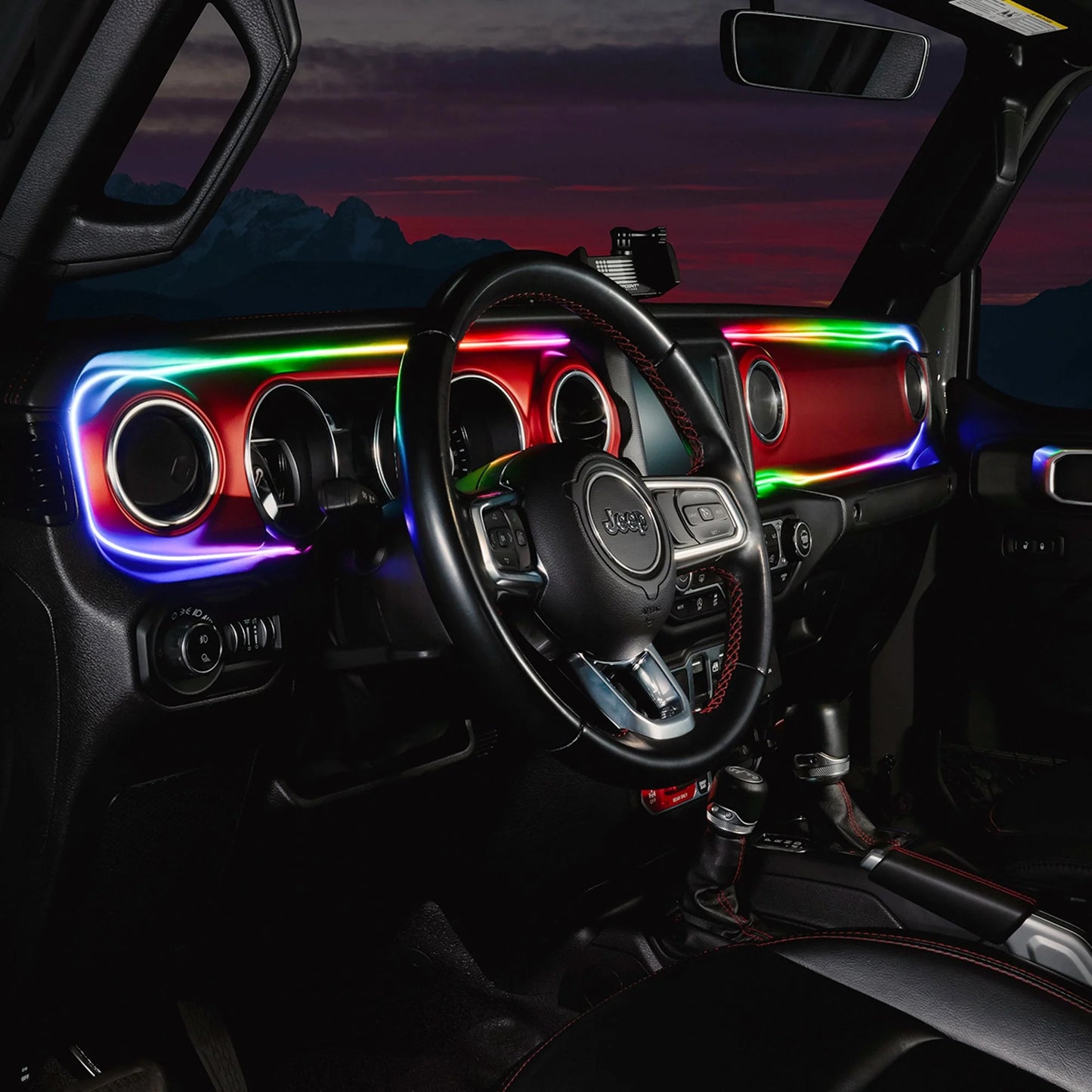 2018-2023 Jeep Wrangler JL/Gladiator JT Dynamic ColorSHIFT LED Interior Dash Board Kit by ORACLE Lighting