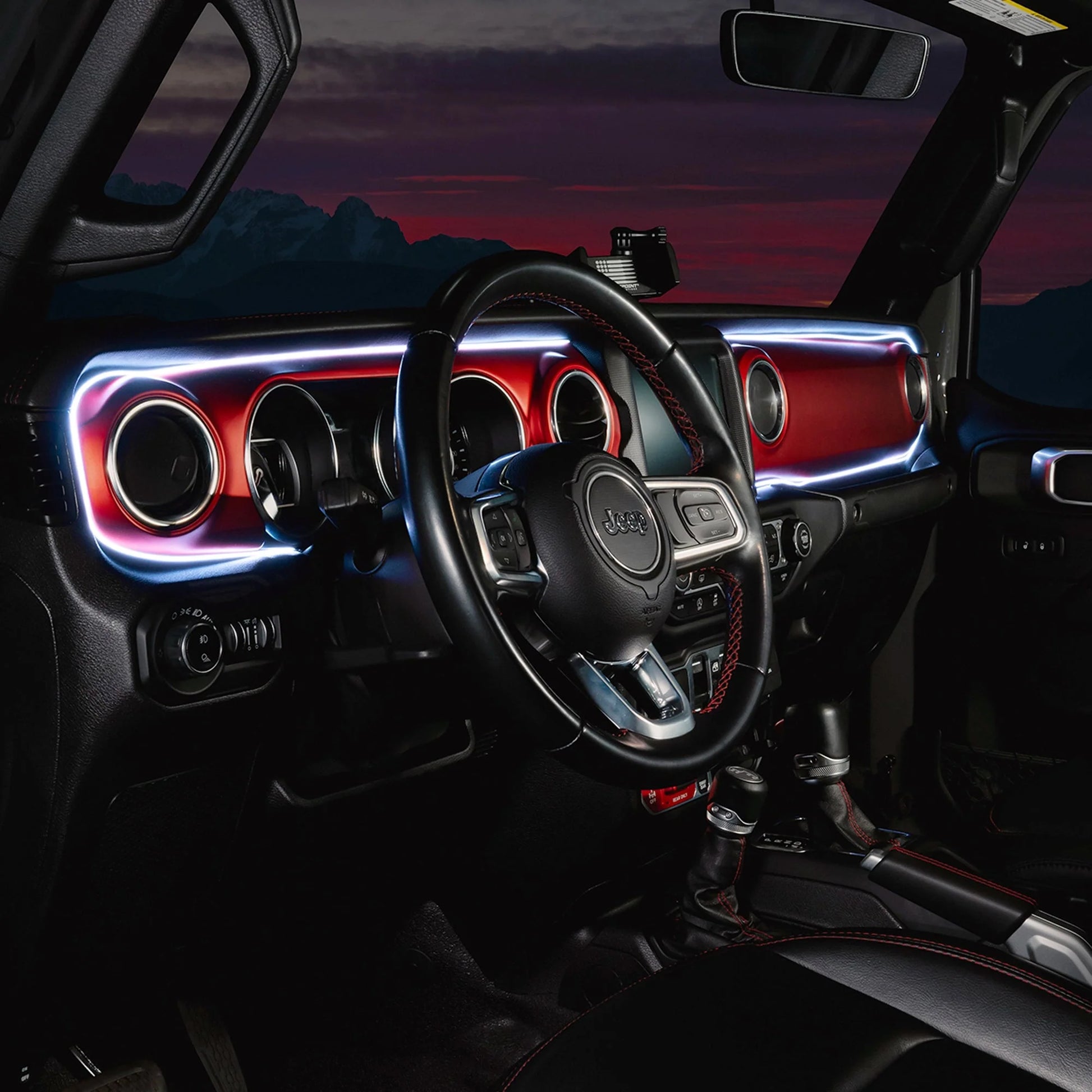 2018-2023 Jeep Wrangler JL/Gladiator JT Dynamic ColorSHIFT LED Interior Dash Board Kit by ORACLE Lighting