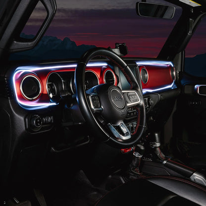 2018-2023 Jeep Wrangler JL/Gladiator JT Dynamic ColorSHIFT LED Interior Dash Board Kit by ORACLE Lighting