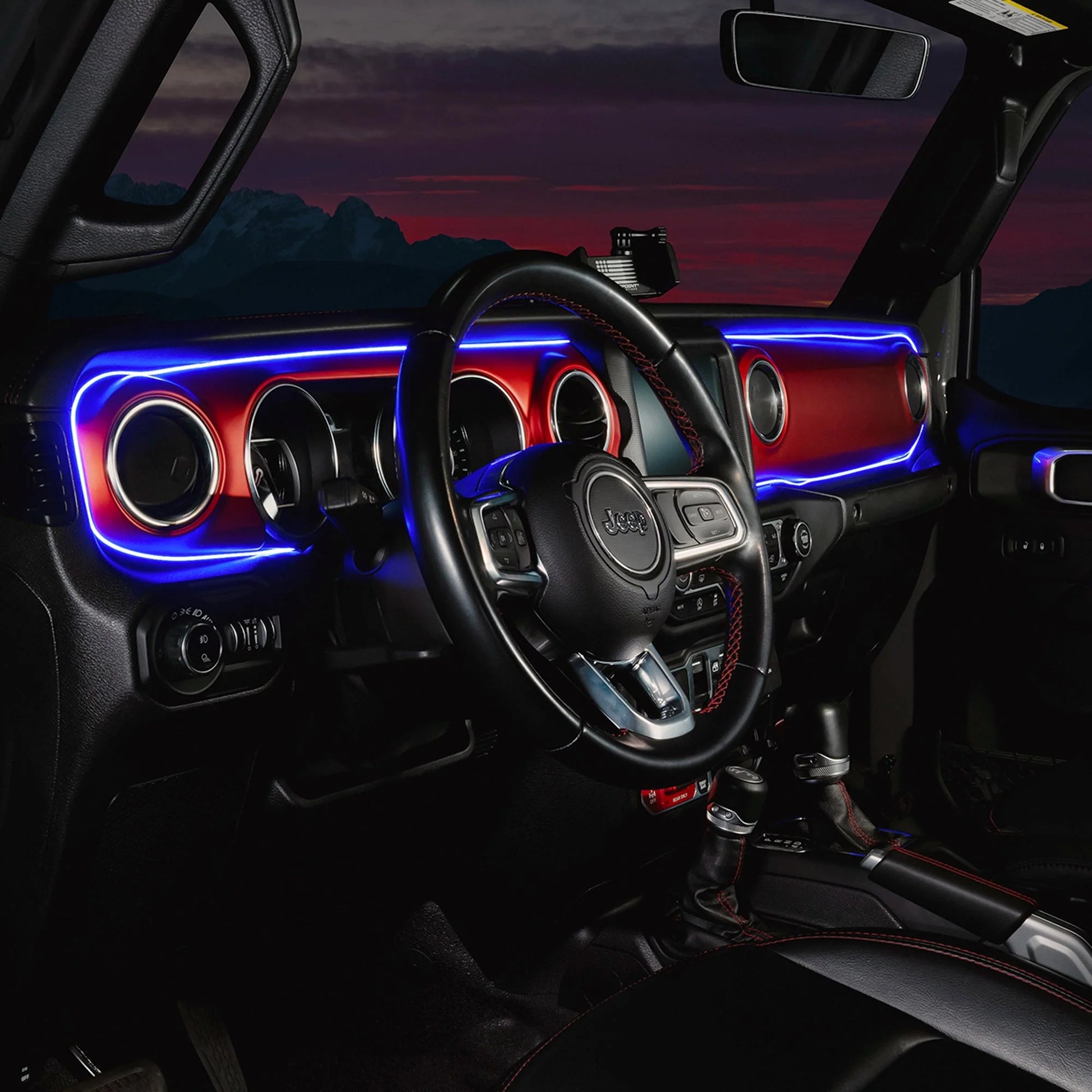 2018-2023 Jeep Wrangler JL/Gladiator JT Dynamic ColorSHIFT LED Interior Dash Board Kit by ORACLE Lighting