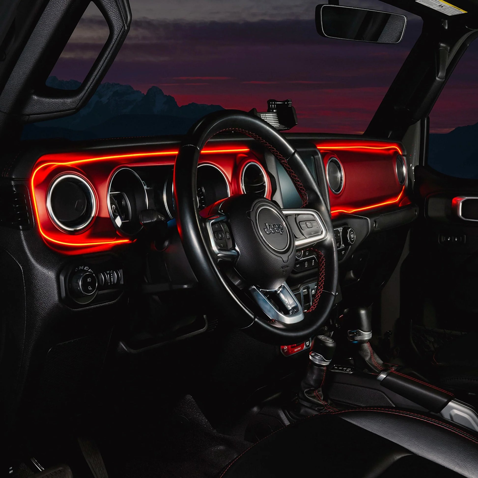 2018-2023 Jeep Wrangler JL/Gladiator JT Dynamic ColorSHIFT LED Interior Dash Board Kit by ORACLE Lighting