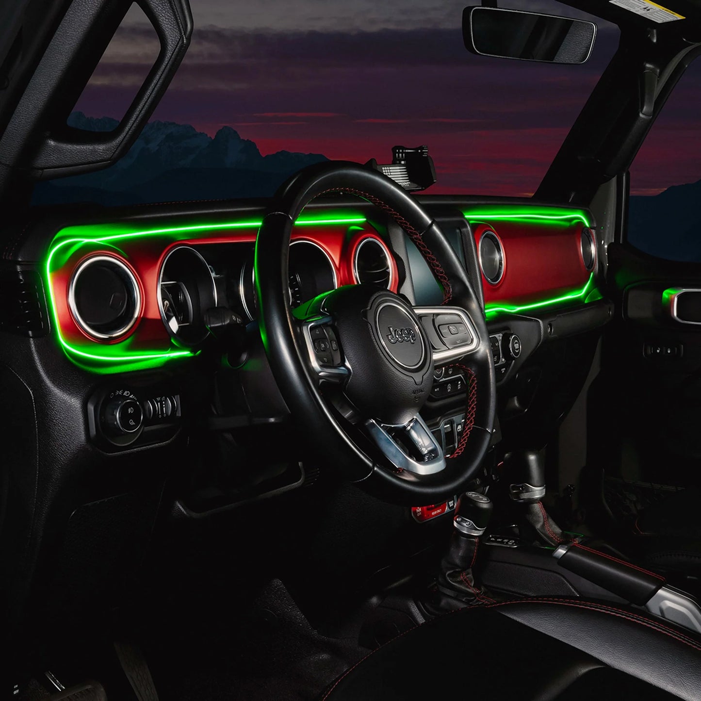 2018-2023 Jeep Wrangler JL/Gladiator JT Dynamic ColorSHIFT LED Interior Dash Board Kit by ORACLE Lighting