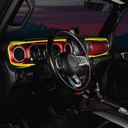 2018-2023 Jeep Wrangler JL/Gladiator JT Dynamic ColorSHIFT LED Interior Dash Board Kit by ORACLE Lighting