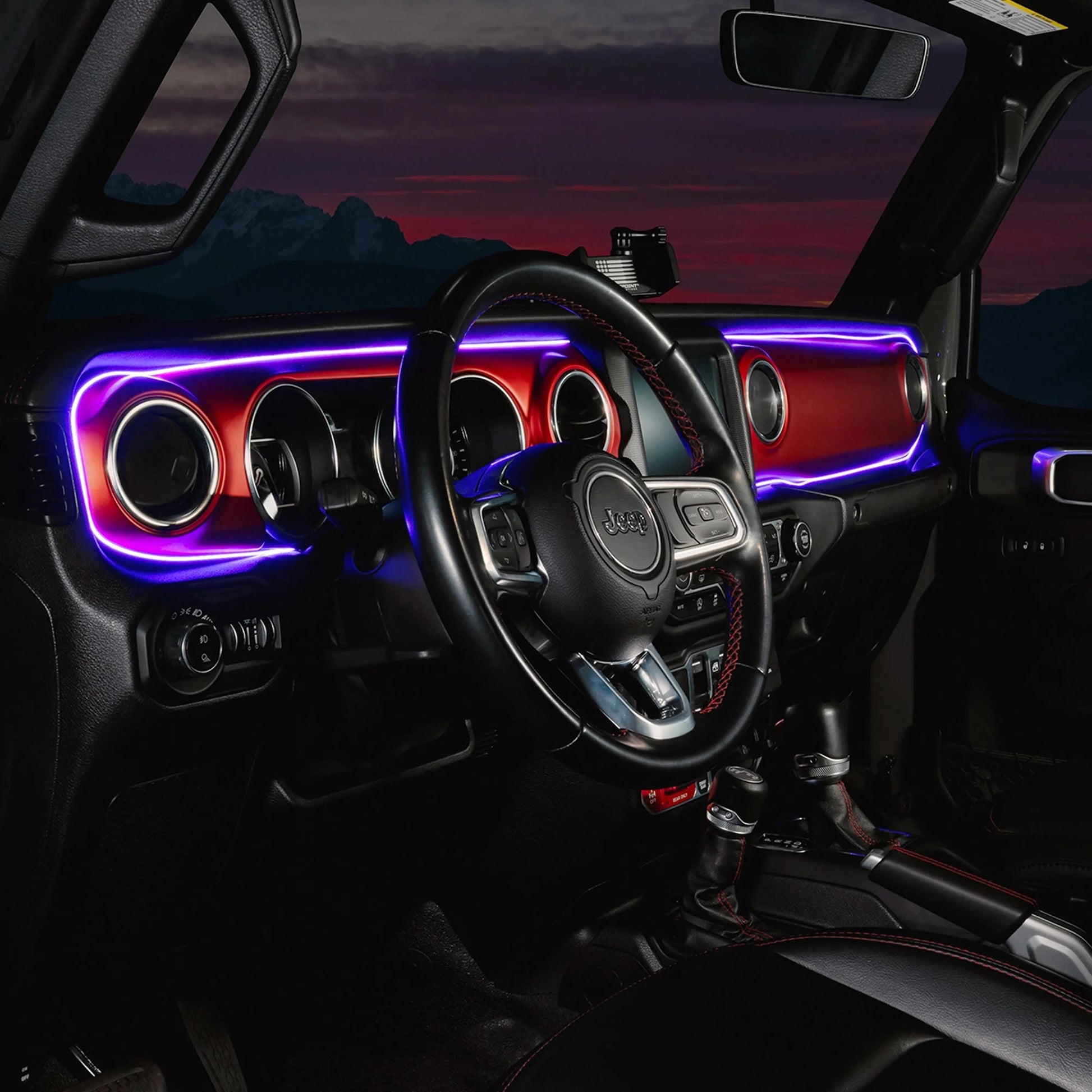 2018-2023 Jeep Wrangler JL/Gladiator JT Dynamic ColorSHIFT LED Interior Dash Board Kit by ORACLE Lighting