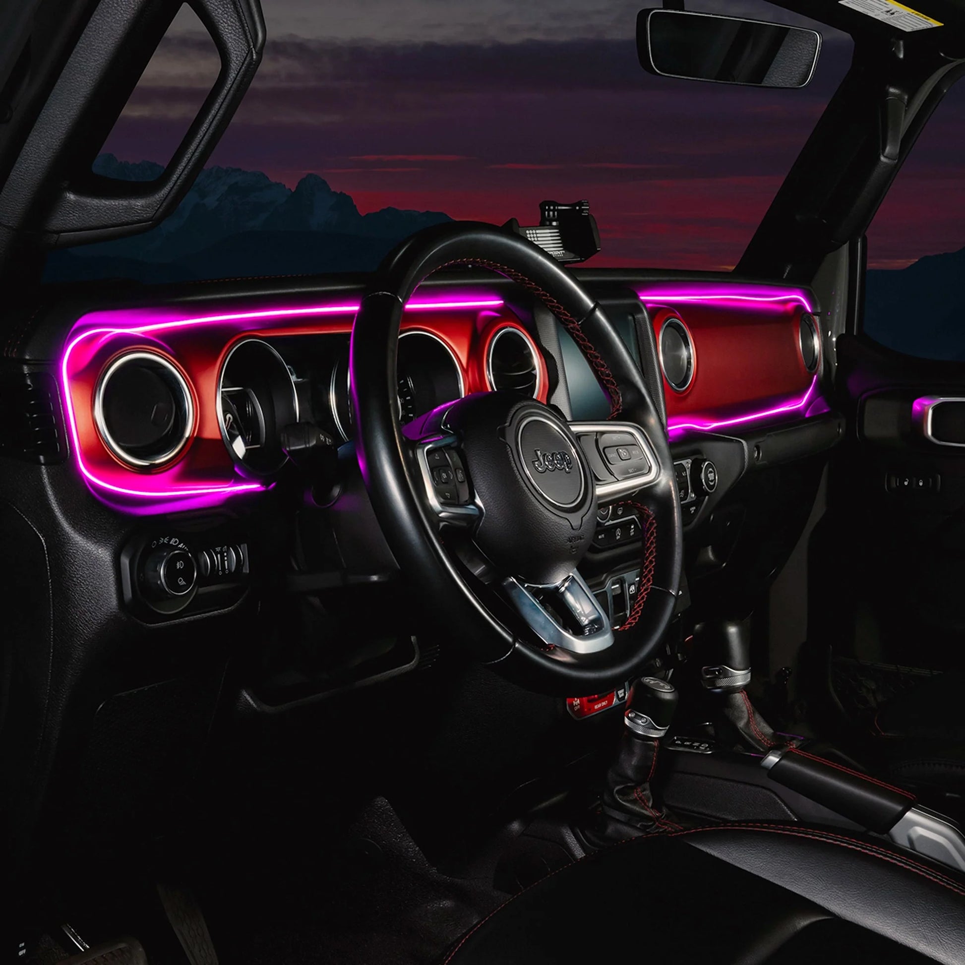 2018-2023 Jeep Wrangler JL/Gladiator JT Dynamic ColorSHIFT LED Interior Dash Board Kit by ORACLE Lighting