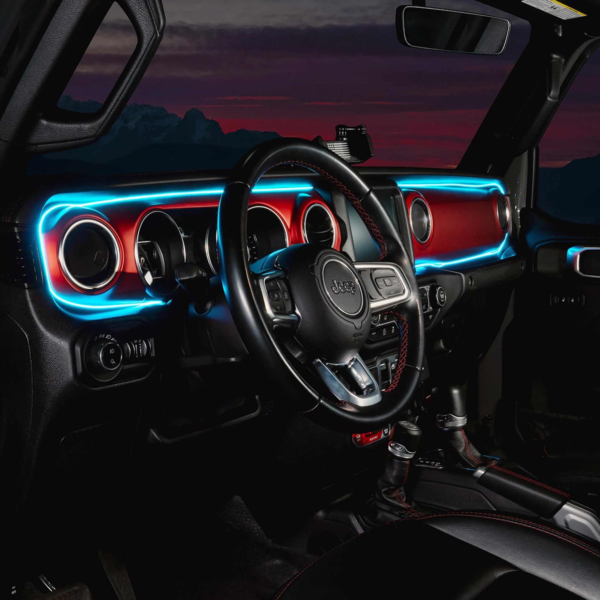 2018-2023 Jeep Wrangler JL/Gladiator JT Dynamic ColorSHIFT LED Interior Dash Board Kit by ORACLE Lighting